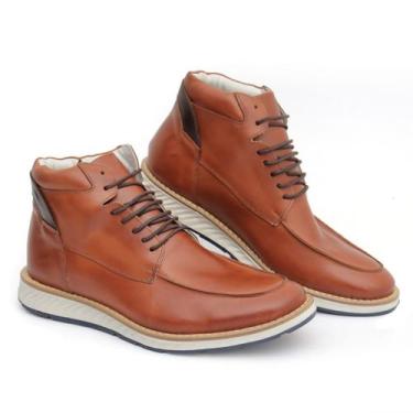 Imagem de Bota Coturno Casual Masculino Moc boots Elite Couro Premium - Mr. Ligh