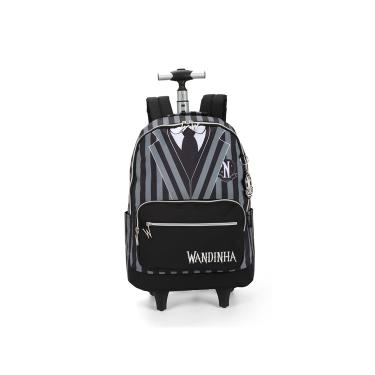 Imagem de Mochila Wandinha com Rodas Preta