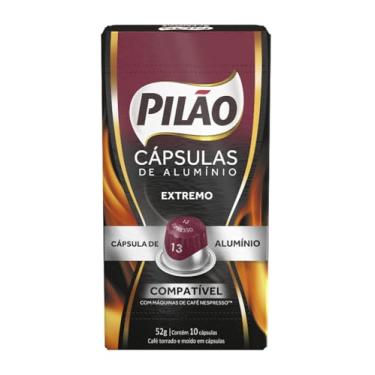 Imagem de Café em Cápsula Torrado e Moído Espresso Extremo Pilão Caixa 52g 10 Unidades