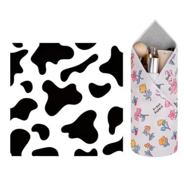 Imagem de GianiaChi Pano mágico autoadesivo | Protetor de lente de câmera + bolsa de armazenamento de cosméticos | Reutilizável, lavável, organizador dobrável | Estojo de viagem portátil para lentes, pincéis e