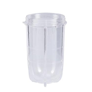 Imagem de Caneca de plástico alta, curta, transparente, liquidificador, peças de reposição, acessórios, longa vida útil aplicável para cozinha (copo curto)