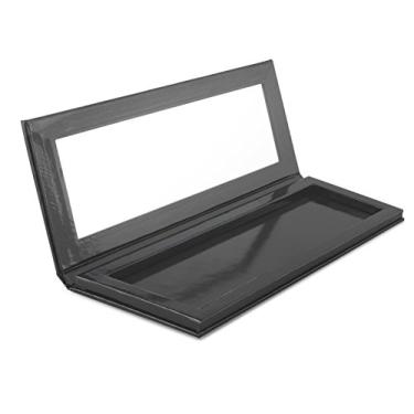 Imagem de Paleta de maquiagem vazia personalizável com espelho e 10 adesivos de metal – Tamanho médio para sombras, iluminadores e blushes