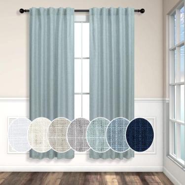 Imagem de Cortinas Pitalk 97x160 cm Seafood Green 2 painéis semi transparentes