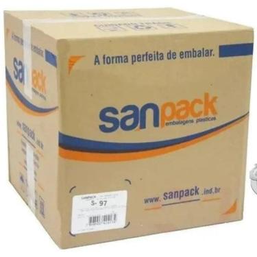 Imagem de Pote Redondo Com Tampa Articulada 450Ml Sanpack S-97 C/200