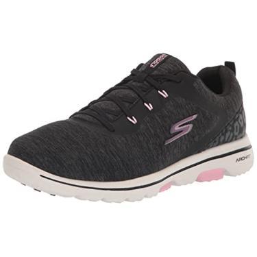 Imagem de Skechers feminino Go Golf Walk 5, Preto/rosa, 6