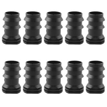 Imagem de SQXBK 10 peças calibre 25 mm farpado com gancho 3/4 polegada tubo de irrigação de jardim conector de extremidade de bloqueio de plástico para canteiros de flores vegetais cobertura de plantas em vaso