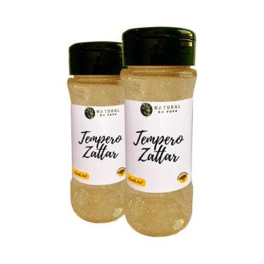 Imagem de Tempero Zattar 100% Natural Alta Qualidade Kit 2 Pote com Dosador 70g 