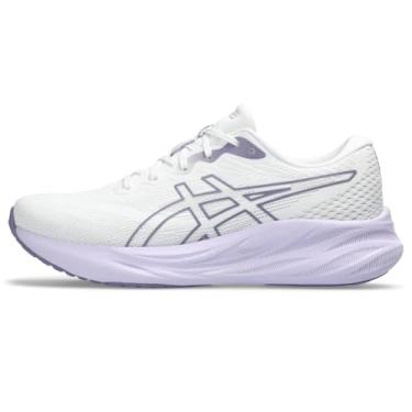 Imagem de ASICS Tênis de corrida feminino Gel-Pulse 15, Branco/Ash Rock, 42