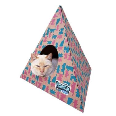 Imagem de Toca Interativa Para Gatos Pet Games Piramicat Rosa E Verde