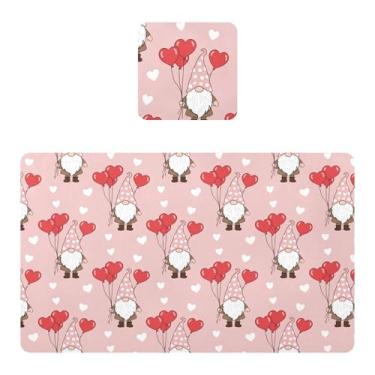 Imagem de Burbuja Jogo americano conjunto de 2, tapetes de mesa de cozinha antiderrapantes resistentes ao calor à prova d'água para mesa de jantar, laváveis, 30,5 x 45,7 cm