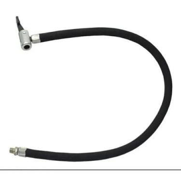 Imagem de Mangueira preto de ar manual 58cm para bicicleta - fu xing