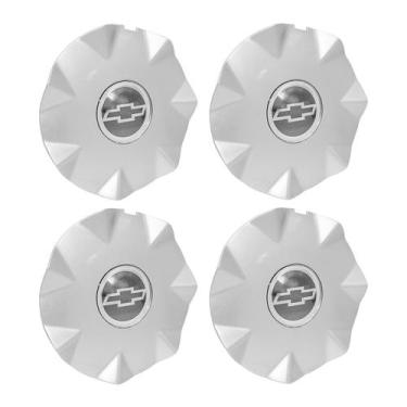 Imagem de Jogo Calota Centro Roda Brw 1080 Santorini Zk490 + Emblema - DCAPS