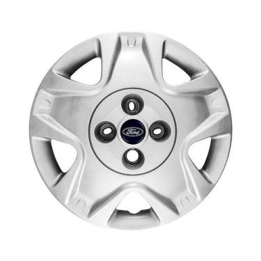 Imagem de Calota Aro 14 Ford Fiesta Hatch Sedan 2011/2012 prata - GFM, Azul