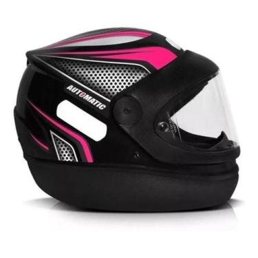 Imagem de Capacete Fechado Moto viseira Automático Fw3 Motoboy , Rosa