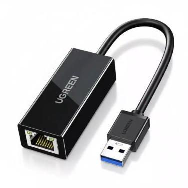 Imagem de Adaptador Ugreen USB 30 Ethernet RJ45 p Win Mi Box Switch, USB3.0 ABS 