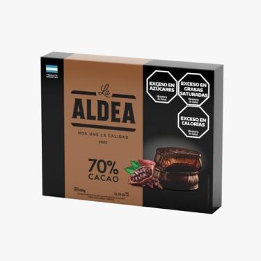 Imagem de Alfajor Argentino La Aldea chocolate 70 por cento cacau