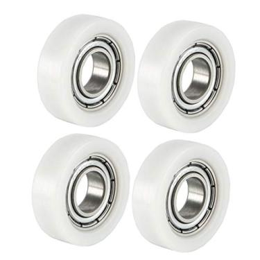 Imagem de 4 pcs Roller Bearing Rolamento Polia Deslizante Roda De Corredor Branco 8x22x7mm