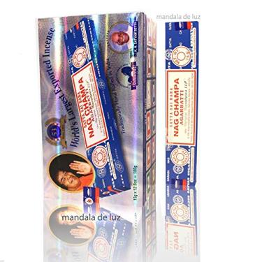 Imagem de Box com 12 caixas de Incenso Nag Champa Satya Sai Baba Agarbatti - Atacado