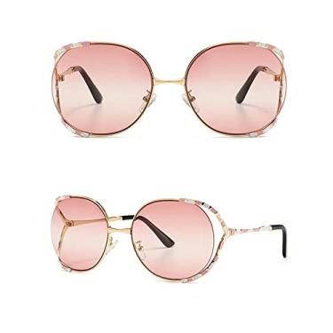 Imagem de Óculos de sol superdimensionados fashion feminino uv400 retro designer óculos de sol de armação grande para óculos femininos femininos, 2, tamanho único