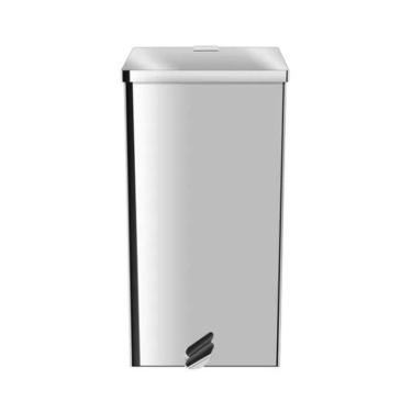 Imagem de Lixeira Quadrada Pedal Aço Inox 50 Litros Ecobin
