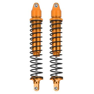 Imagem de Amortecedor de liga, 1Pair Amortecedor de mola totalmente metálico para carro RC a gasolina para carro RC XMAXX 1/5(ouro)
