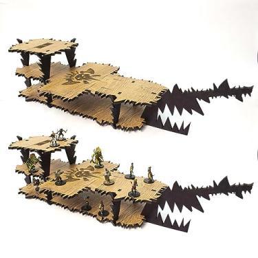 Imagem de Navio Orc Garra de Gruumsh para RPG D&D em Madeira Nobre