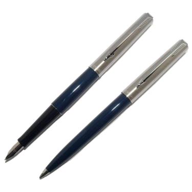 Imagem de Conjunto Parker Caneta Tinteiro + Esfero 15 Uk Azul Marinho