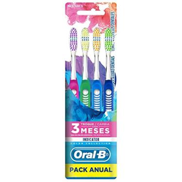 Imagem de Oral-B Escova Dental Indicator Color Collection - 4 Unidades
