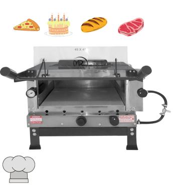 Imagem de Forno de Pizza Industrial Grill de Mesa à Gás com Infravermelho 45x45cm MR Fogões