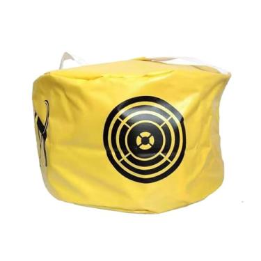 Imagem de Fancyes Saco de impacto de golfe, ferramenta de prática, treinador de balanço de golfe, saco de quebra para homens, mulheres, iniciantes de golfe, acessórios, amarelo