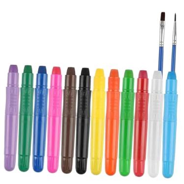 Imagem de Tachiuwa Kit de pintura facial, lápis de cera, conjunto de pintura corporal e facial, bastões de pintura facial giratórios para o carnaval