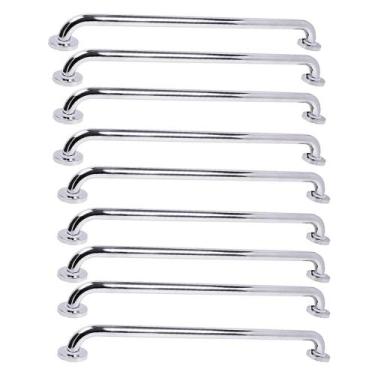 Imagem de Alça de Apoio Barra 70cm Kit 9 Unidades Apoio Segurança Acessibilidade