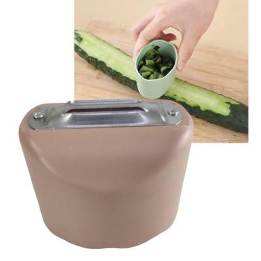 Imagem de Descascador Fatiador Legumes Verdura Fruta Vegetal Cozinha Aço Inoxida