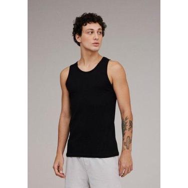 Imagem de Regata Modelo Americano Masculina Ribana Canelada Justa Hip Hop - FORN