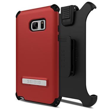 Imagem de Seidio Combo de capa e coldre Dilex com suporte para Samsung Note 7 (vermelho escuro/preto)
