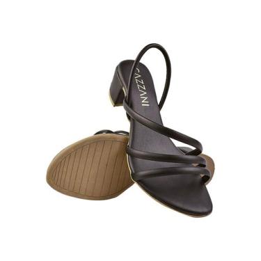 Imagem de Tamanco Feminino Luxo Classe Moda Feminina Estilosa - Cazzani, Preto, 