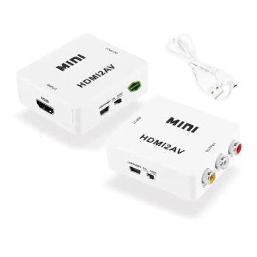 Imagem de Mini Adaptador Conversor D Hdmi P/ Video 3rca Av Cabo Hdmi - VIL
