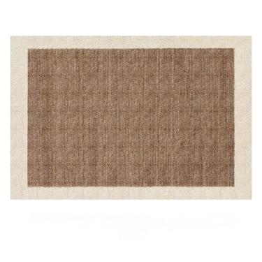 Imagem de Tapete marrom minimalista para sala de estar, grande, sem padrão, cor sólida, para quarto, retrô, escuro, resistente a manchas, para casa, QM1440, QD, A, 100 x 150 cm, 35 x 59 pol.