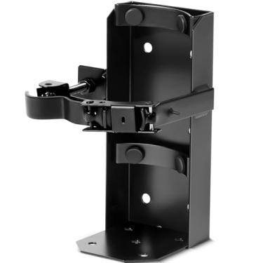 Imagem de Zonon Suporte de extintor de incêndio resistente de 2,3 kg, suporte de parede de metal para caminhão de carro doméstico, extintor de incêndio pequeno, médio e pequeno, preto (1 peça)