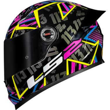 Imagem de Capacete Ls2 FF358 Classic S Rafael Paschoalin Preto e Rosa Tamanho:62
