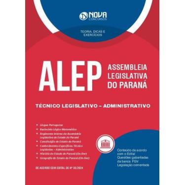 Imagem de Apostila ALEP 2024 - Técnico Legislativo - Administrativo - Nova Concu
