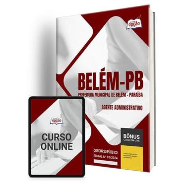 Imagem de Apostila Prefeitura de Belém - PB 2024 - Agente Administrativo - Apost
