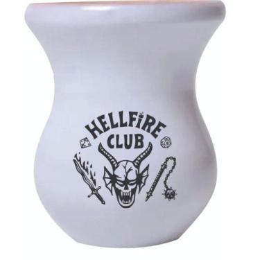 Imagem de Cuia De Madeira Branca Personalizada Stranger Things - Mix Atacadista,