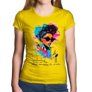 Imagem de Baby Look Algodão Tenho em mim todas as cores do mundo - Foca na Moda,