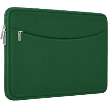 Imagem de Capa para laptop de 15,6 polegadas, à prova de choque, capa protetora para laptop, bolsa de transporte para computador com bolso para acessórios, capa para computador portátil compatível com MacBook,