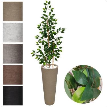 Imagem de Bambu Da Sorte 150cm Planta Artificial Com Vaso Decorativo - Flor de M