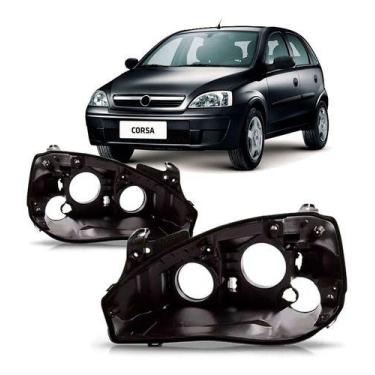 Imagem de Par carcaça farol corsa 2003 a 2011 - SP ACESSÓRIOS