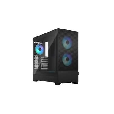 Imagem de Gabinete Gamer ATX Fractal Design Pop Air RGB, Mid Tower, Lateral em Vidro, TG Clear, Preto - FD-C-POR1A-06
