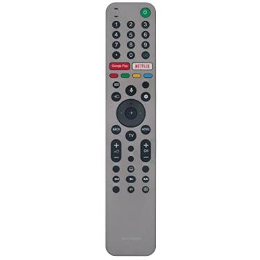 Imagem de RMF-TX600P Novo controle remoto de substituição de voz adequado para Sony Smart TV KD-55A9G, KD55A9G, KD-65A9G, KD-77A9G, KD-85Z9G, KD-98Z9G, KD65A9G, KD77A9G, KD85Z9G, KD98Z9G (cinza-preto)