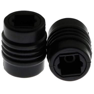 Imagem de E-outstanding Adaptador de extensão de áudio digital acoplador de cabo óptico, 2 peças, fêmea para fêmea, adaptador de extensão de fibra óptica